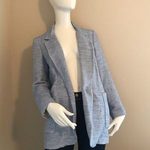 Zara blue long blazer size S